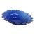 Cobalt Blue Scalloped Flower Design Centerpiece Fruit Bowl 4391b For Sale