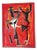 Marino Marini, Red Composition, 1980, Silkscreen, Framed For Sale