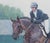 Original oil painting by Sean Wu, Equestrianism, show jumping