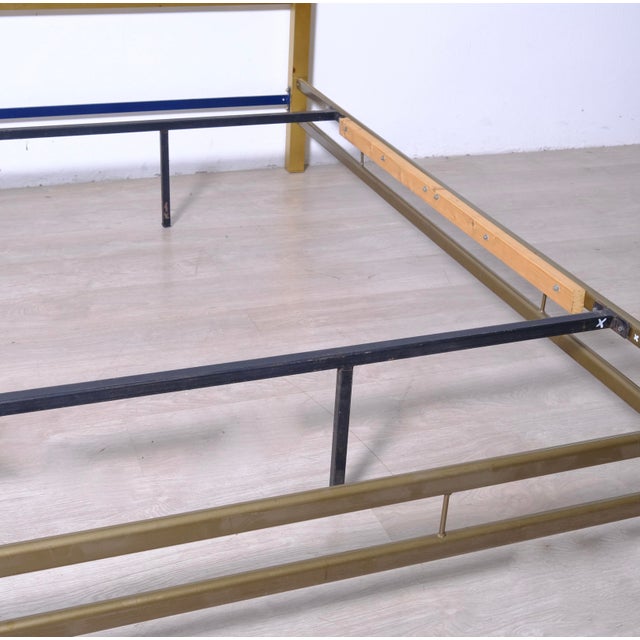 Italian Brass Double Bed from the 1970s For Sale - Image 10 of 18