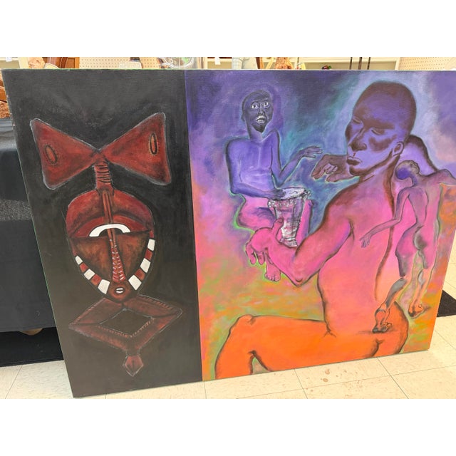 JJ Cruz Original Oil Painting On Canvas Listed Artist 36x47 Original piece by listed artist, JJ Cruz, large canvas oil...