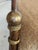 1990s Vintage Hollywood Regency Gilt Metal Ball Finial Bench For Sale - Image 5 of 12