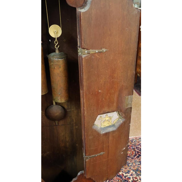 Klaas Troost 18th Century Dutch Burl Walnut Tall Case Grandfather Clock For Sale - Image 14 of 18