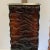 Amber-Brown Textured Wavy Glass Table Lamps in the Mid-Century Modern Taste - A Pair For Sale - Image 4 of 12