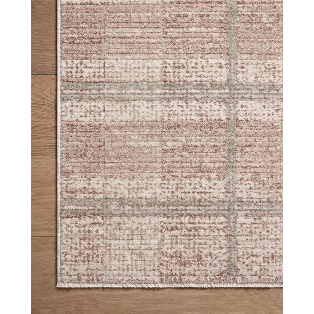 2020s Angela Rose x Loloi Ember Clay / Mist 18" x 18" Sample Rug For Sale - Image 5 of 7