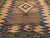 Textile Antique Persian Qashqai Tribal Sofreh Kilim Rug, Handwoven Wool, Geometric Pattern, Brown, 4x4 For Sale - Image 7 of 13