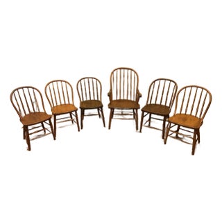 Antique Dining Chairs - Set of 6 For Sale