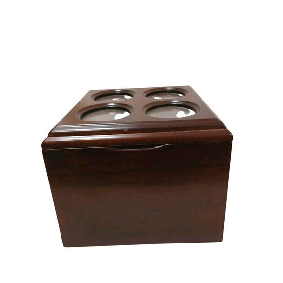 1980s Rare the Bombay Company Recipe Cards Box Storage Wood Nostalgia Brand New VNT For Sale - Image 4 of 16