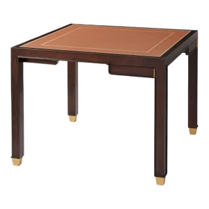 Leather Top Game Table