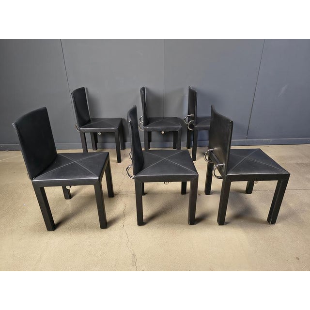 Paolo Piva Arcadia Dining Chairs attributed to Paolo Piva for B&B Italia, 1980, Set of 6 For Sale - Image 4 of 18