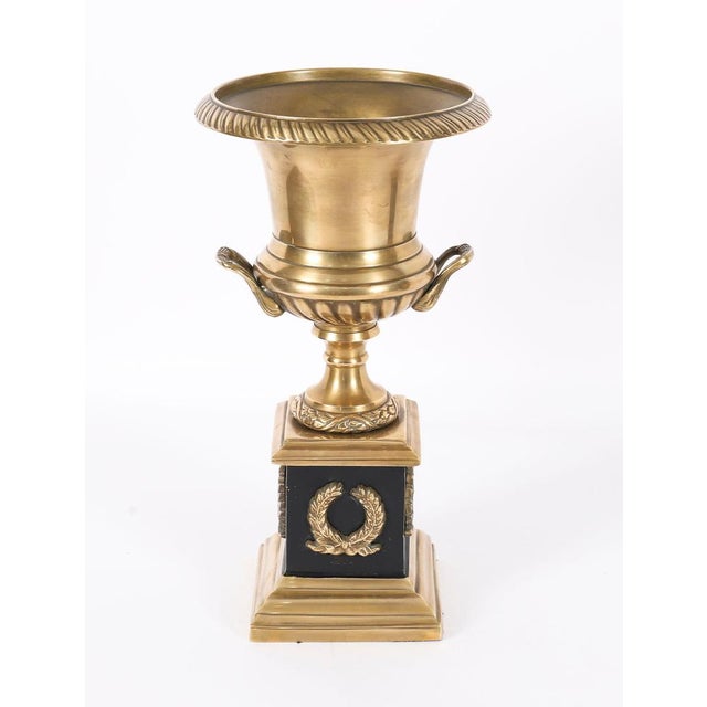 Black Antique Italian Grand Tour Borghese Bronze Campana Urns, 1800s, Set of 2 For Sale - Image 8 of 17