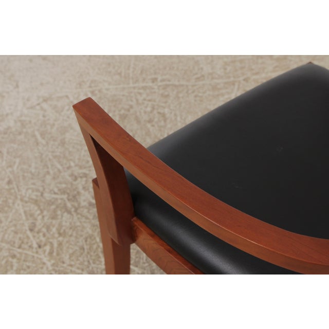Brown Set of 8 Stickley Cherry Bayonne Dining Chairs For Sale - Image 8 of 17