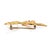 Vintage 18k Yellow Gold Pink Sapphire Dual Textured Donkey Pin Brooch For Sale - Image 4 of 8
