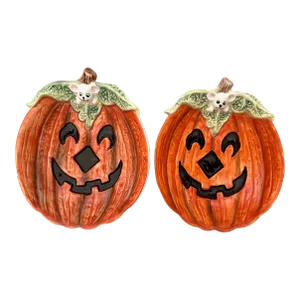 Halloween Fitz & Floyd Jack-O-Lantern Trinket Dish