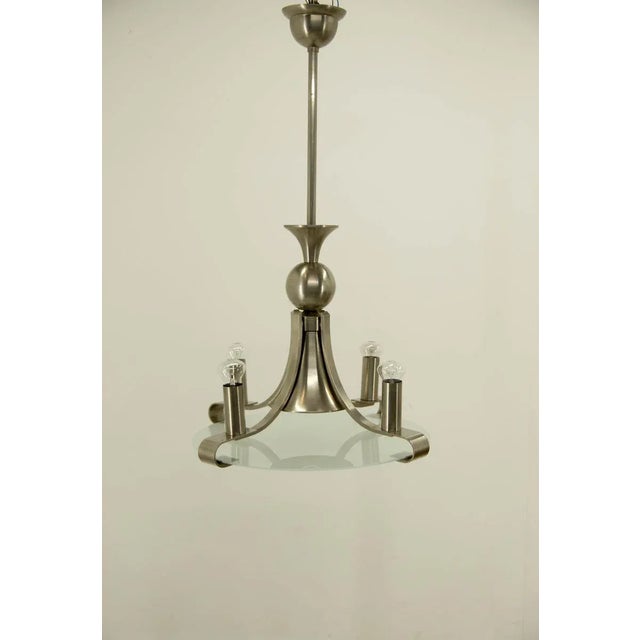 Large Art Deco Chandelier, 1930s For Sale - Image 11 of 12