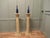 1960s Vintage Classical Columns in Distressed Crackle Finish, 1960, Set of 2 For Sale - Image 5 of 7