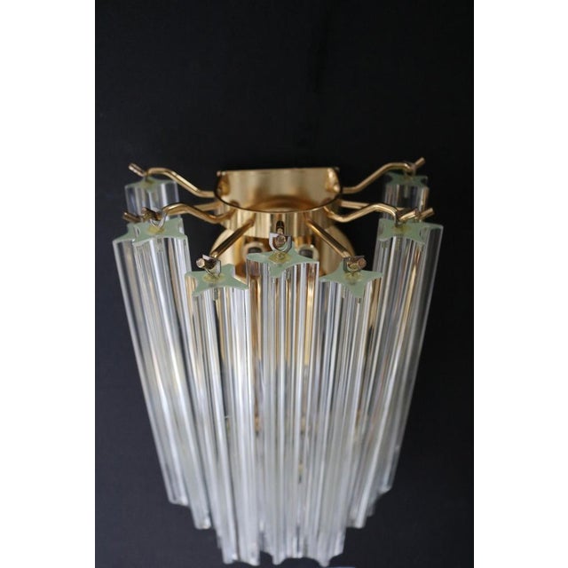 1970s Vintage Glass Wall Light with 15 Rods from Venini, Italy, 1970s For Sale - Image 5 of 11