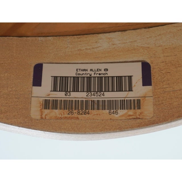 Ethan Allen French Country Style Round Side Table For Sale - Image 14 of 14