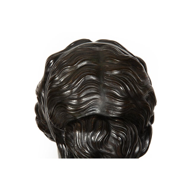 Rare Italian Antique Grand Tour Bronze Sculpture Bust of So-Called Sappho For Sale - Image 10 of 18