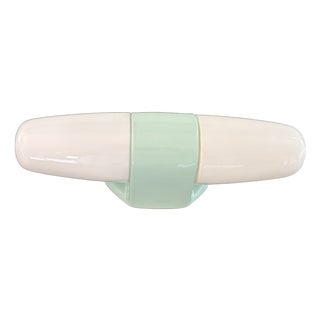 Light Blue Ceramic Model 6068 Sconce by Wilhelm Wagenfeld for Lindner, 1958 For Sale