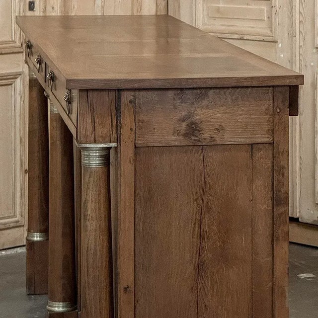 Early 19th Century French Empire Period Walnut Grand Buffet For Sale - Image 12 of 18