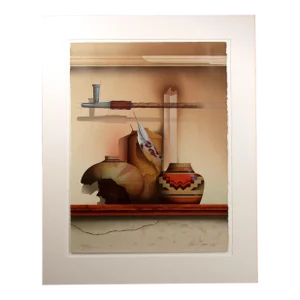 James Carter "Indian Summer" Signed & Numbered Matted Serigraph Art, Still Life