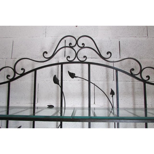 1960s Large Bakery Shelf in Full Iron For Sale - Image 5 of 10