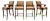 Nancy Corzine classic Regency arm chair stools of counter height item # 8011 in English Walnut; waxed finish with tags....
