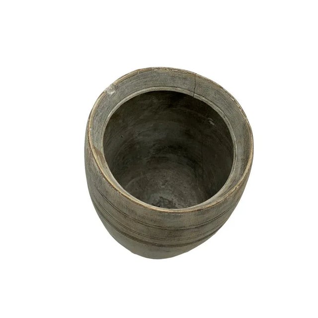 1950s Vintage Indian Wood Vessel For Sale - Image 5 of 6