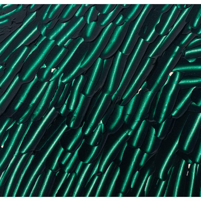 Joseph Gardella Abstraction in Dark Green, 1978 For Sale - Image 4 of 7