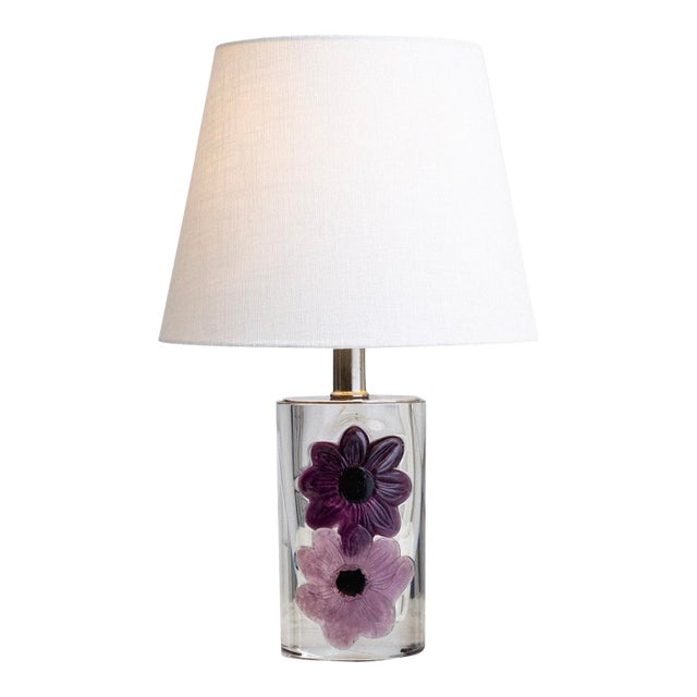 Daum France Coppelia Crystal Table Lamp For Sale