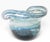 Blue Large Organic Modern Art Glass Bowl by Josh Simpson C 1973 For Sale - Image 8 of 18