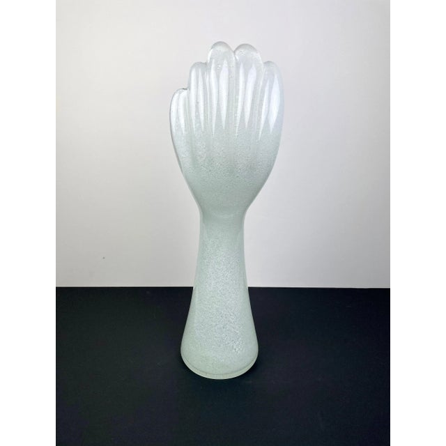 Murano Glass Hand Sculpture by Vistosi, Italy For Sale - Image 6 of 12