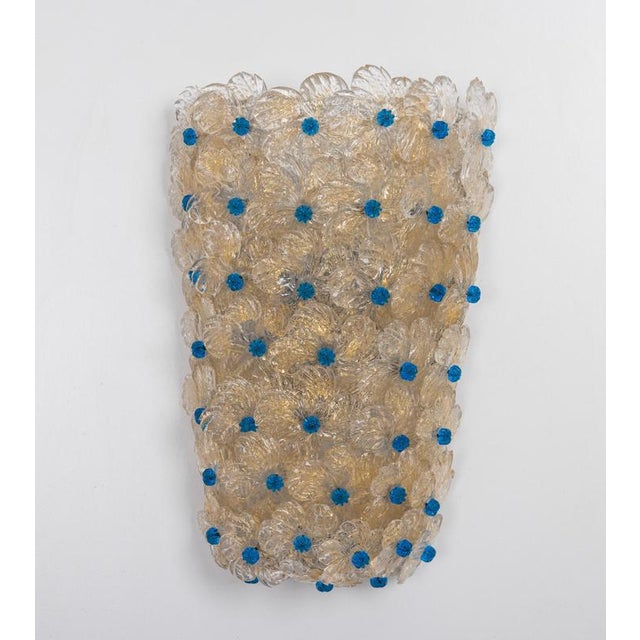 Large Murano Glass Wall Sconce from Barovier & Toso, 1970s For Sale - Image 11 of 11