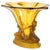 Art Deco Goblet in Yellow Glass Paste, 1930s For Sale