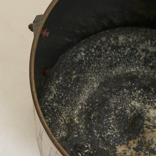 Mid 20th Century Italian Etched Copper Planter No. 01 Attributed to Victor Cerrato, 1960s For Sale - Image 5 of 6