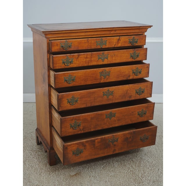 American Antique American Maple 6 Drawer Chest For Sale - Image 3 of 17