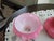 Art Nouveau Vintage Fenton Lg Wright Mini Pink Satin Puffy Plume/Rose Oil Lamp Ex Condiction For Sale - Image 3 of 9