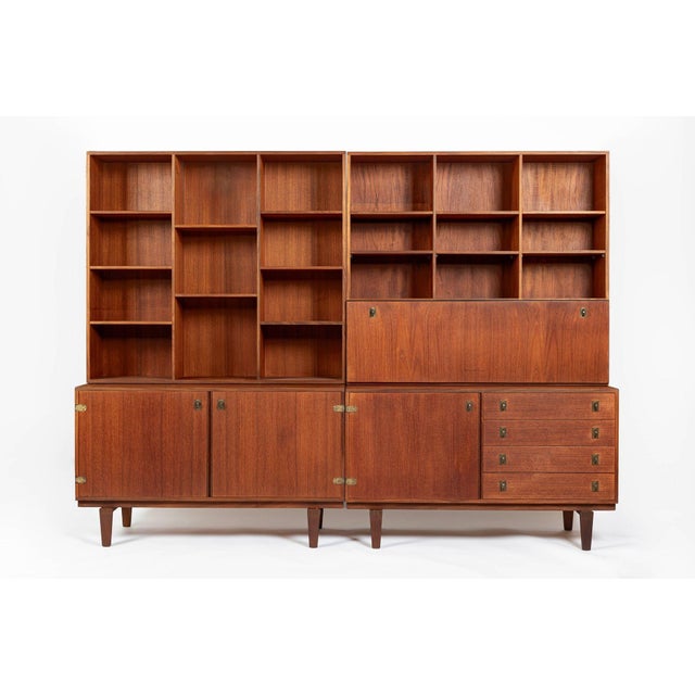 Danish Mid-Century Modern Teak Bookcase Cabinet by Peter Løvig Nielsen, 1960s For Sale - Image 18 of 18