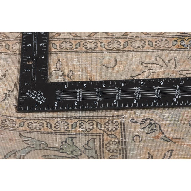 Mid 20th Century Distressed Faded Vintage Persian Rug, 03'05 X 05'03 For Sale In Dallas - Image 6 of 10