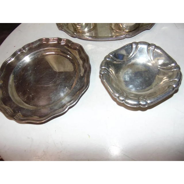 Art Deco Plates, 2 Trays, Plate, 2 Containers, Price for 5 Pieces, Set of 5 For Sale - Image 6 of 8