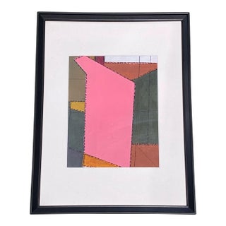 Acrylic on Paper Board Abstract Titled Bogaji Signed For Sale