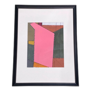 Acrylic on Paper Board Abstract Titled Bogaji Signed