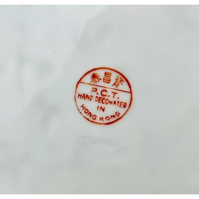 Hand Painted Japanese Porcelain Thousand Butterflies Plate For Sale - Image 4 of 7