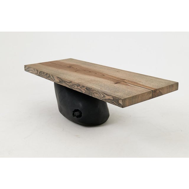 Wooden Brutalist Table by Logniture For Sale - Image 6 of 18