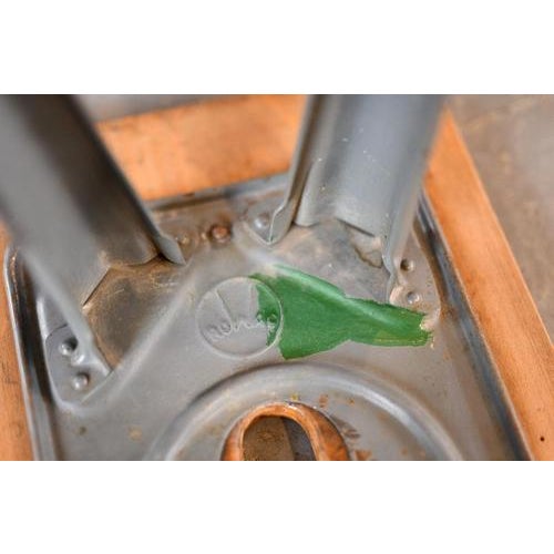 Gold Industrial Factory Stool by Rowac, 1930s For Sale - Image 8 of 11