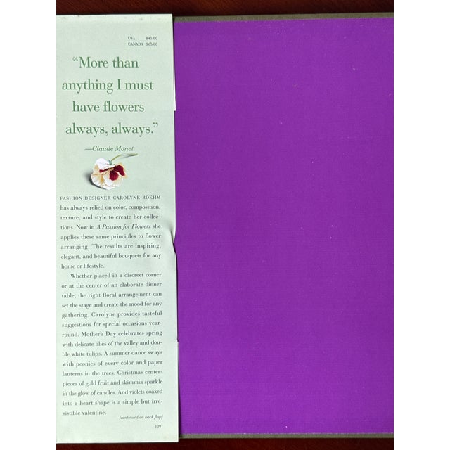 1990s Carolyn Roehm: A Passion for Flowers, 1997 (First Ed.) For Sale - Image 5 of 12