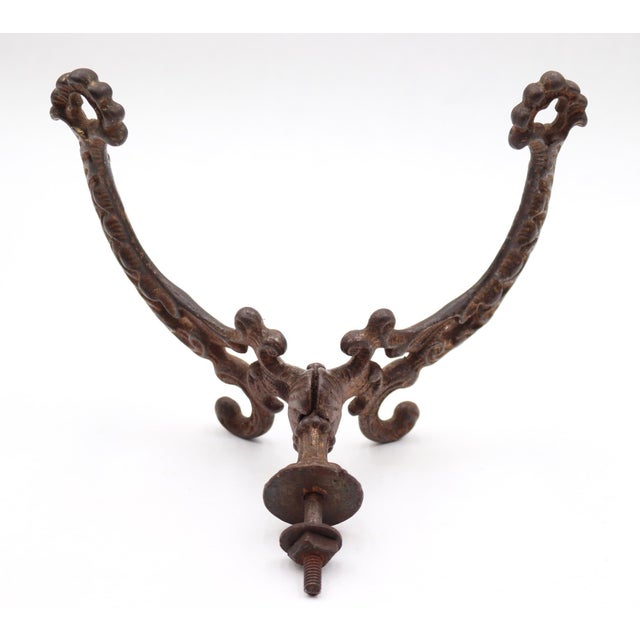 Antique Victorian Cast Iron Hall Tree Hook For Sale - Image 6 of 6