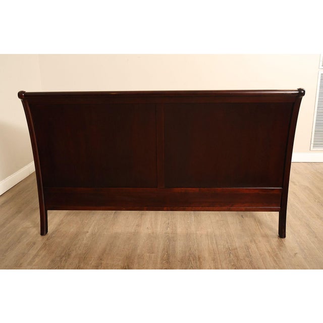 Stickley Cherry King Size Sleigh Bed For Sale - Image 13 of 18