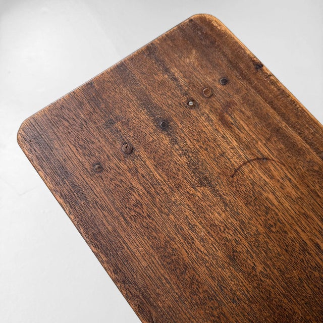 Vintage Wooden Fumidai Step Stool, Japan, 1950s For Sale - Image 9 of 10